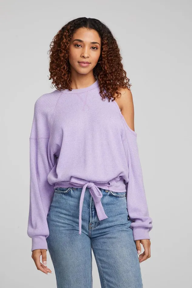 Womens Tops Chaser Brand Hendrix Digital Lavender Pullover