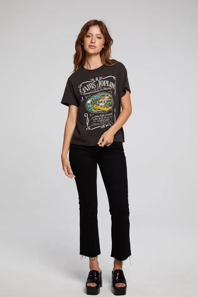 Womens Tops Chaser Brand Janis Joplin In Concert Tee