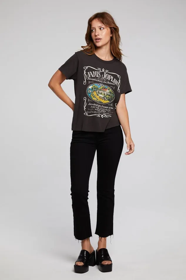 Womens Tops Chaser Brand Janis Joplin In Concert Tee