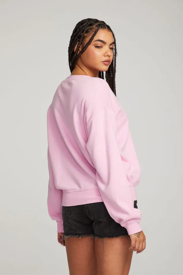 Womens Tops Chaser Brand Kara Pastel Lavender Long Sleeve