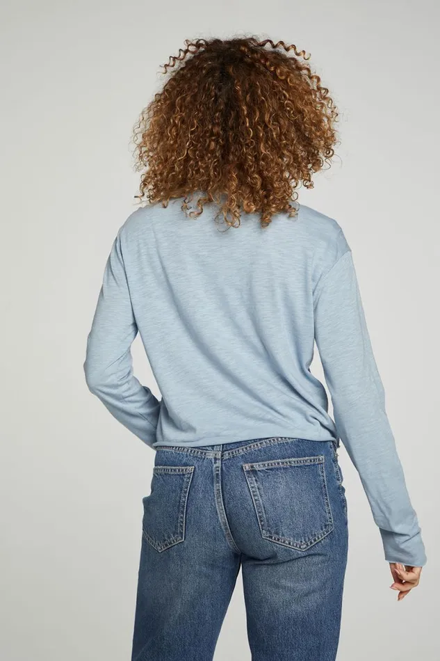 Womens Tops Chaser Brand Long Sleeve Cropped Tee