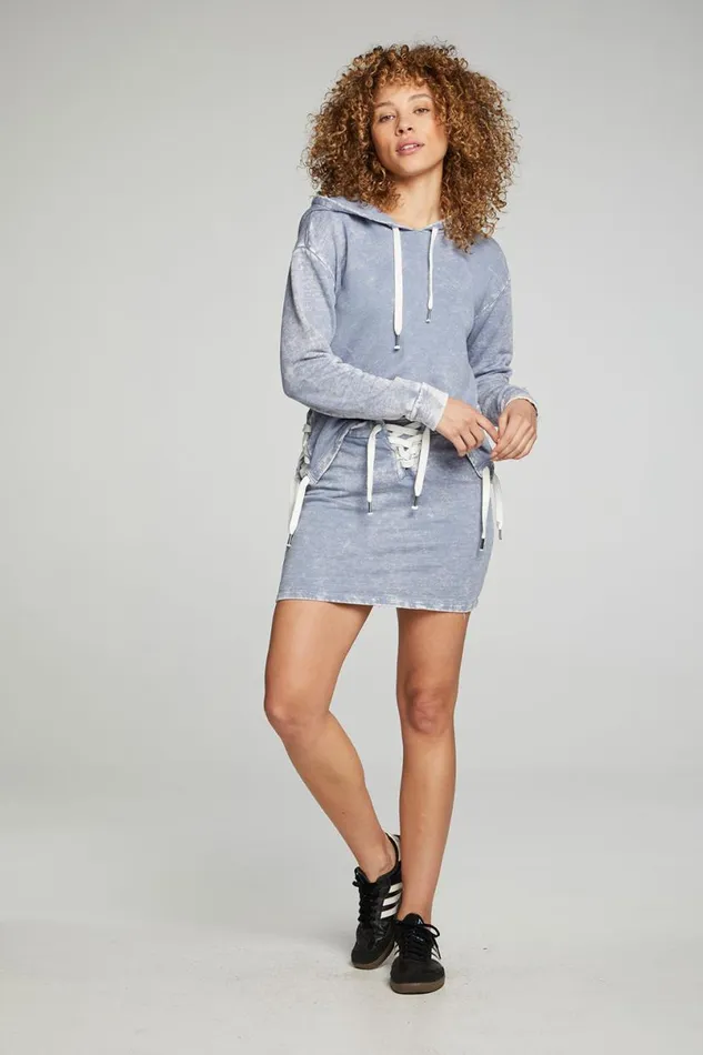 Womens Tops Chaser Brand Long Sleeve Hoodie With Lace Up Sides