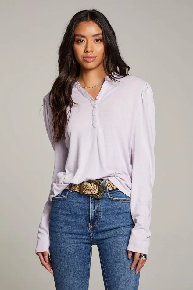 Womens Tops Chaser Brand Lotus Petal Long Sleeve