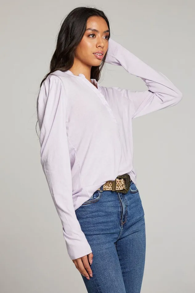 Womens Tops Chaser Brand Lotus Petal Long Sleeve