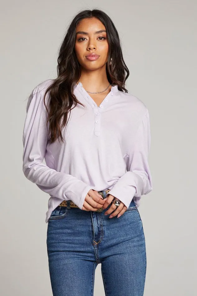 Womens Tops Chaser Brand Lotus Petal Long Sleeve