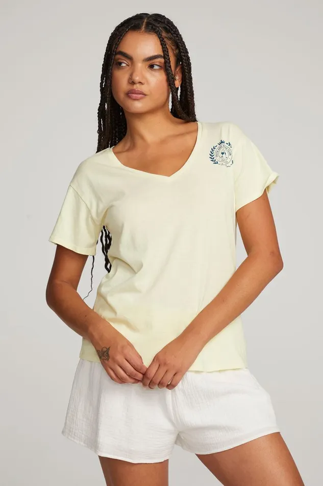 Womens Tops Chaser Brand Pasta And Wine Club Tee