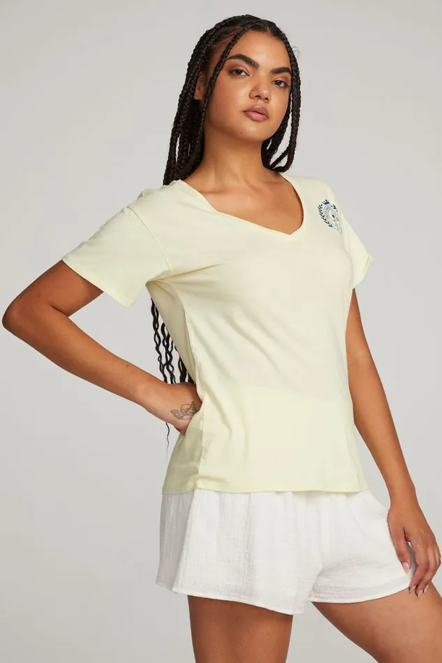 Womens Tops Chaser Brand Pasta And Wine Club Tee