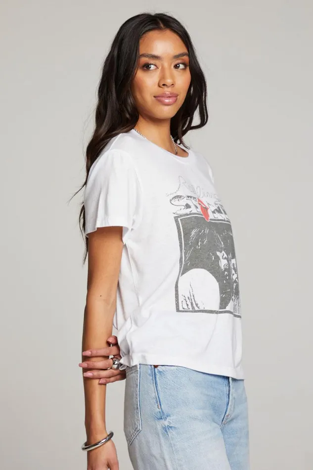 Womens Tops Chaser Brand Rolling Stones Mick and Keith Tee