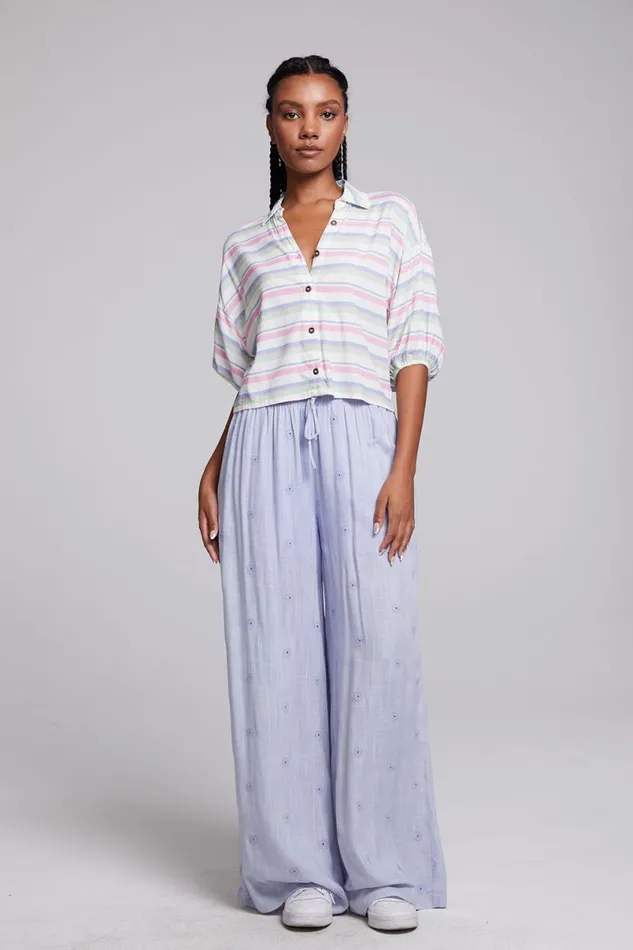 Womens Tops Chaser Brand Sofia Positano Stripe Blouse