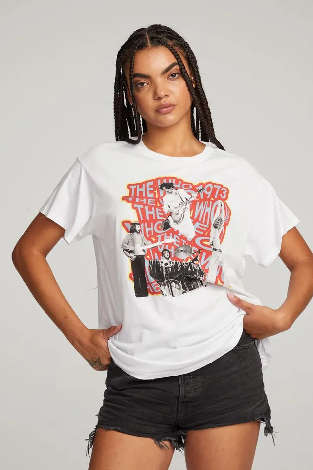Womens Tops Chaser Brand The Who 1973 Tee