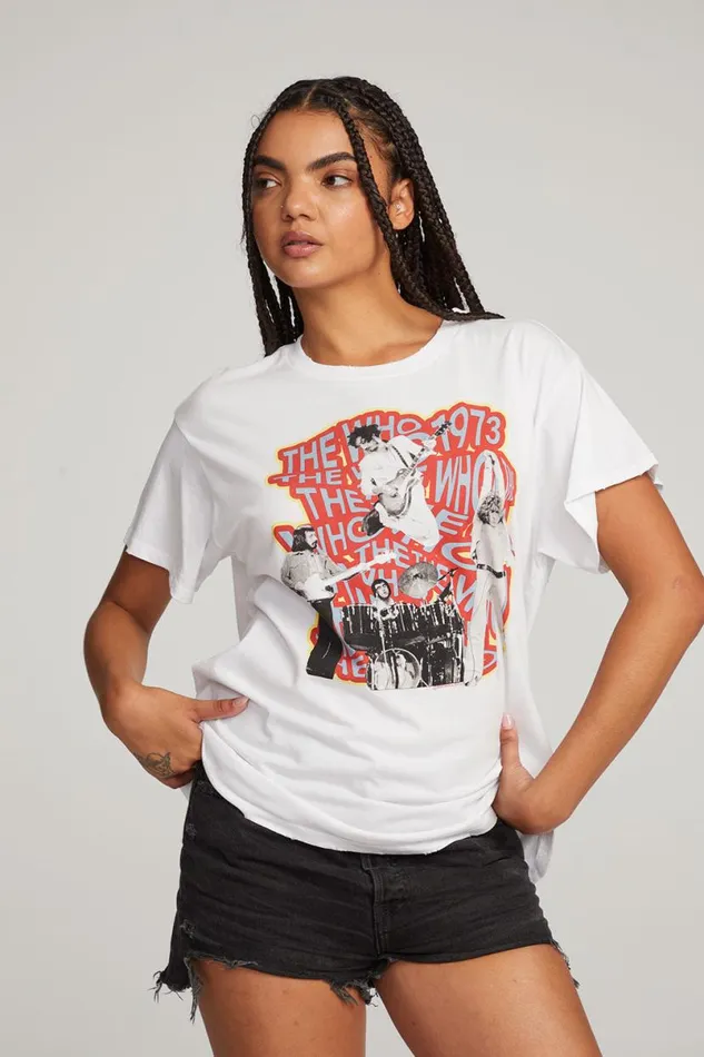 Womens Tops Chaser Brand The Who 1973 Tee