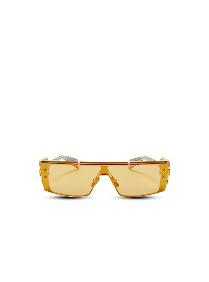 Wonder Boy III Sunglasses Gold WomenMen Balmain Eyewear
