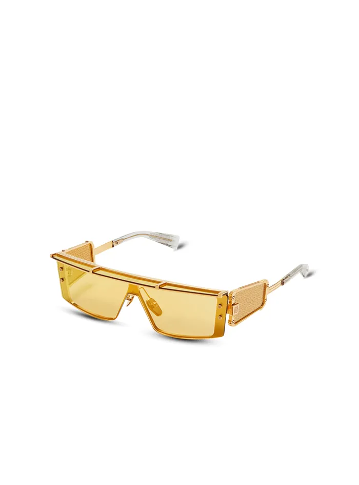 Wonder Boy III Sunglasses Gold WomenMen Balmain Eyewear