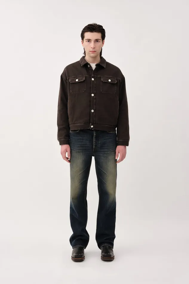 Wonhundred Coats and Jackets Men Shawn Overdye 8211 Black Olive