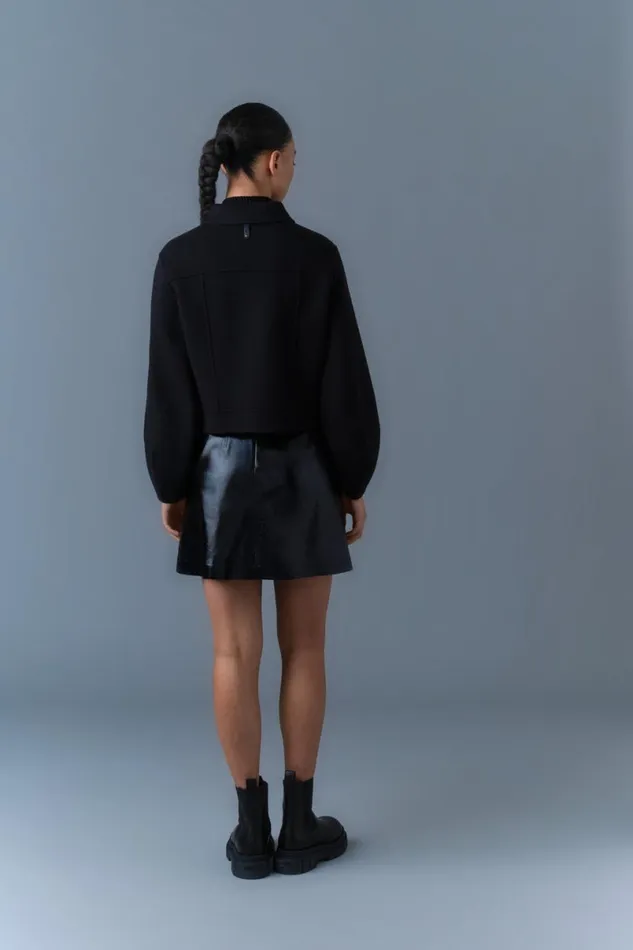 Wool Coats Women Mackage LALI DoubleFace Wool Short Jacket Black Wool Coats Women Mackage LALI DoubleFace Wool Short Jacket Black