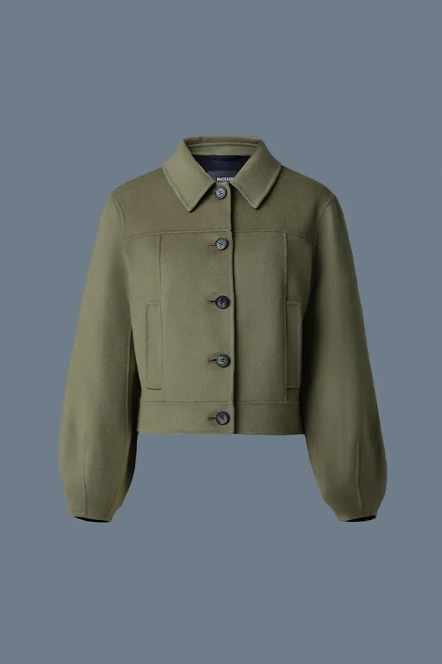Wool Coats Women Mackage LALI DoubleFace Wool Short Jacket Black Wool Coats Women Mackage LALI DoubleFace Wool Short Jacket Black