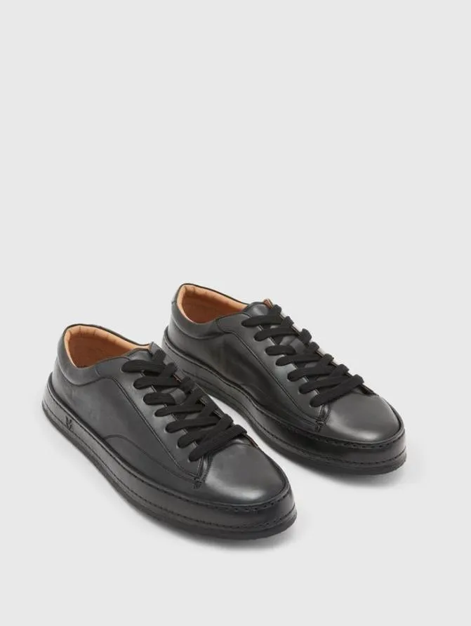 WOOSTER SNEAKER Black ShoesLeather John Varvatos Leather Sneakers