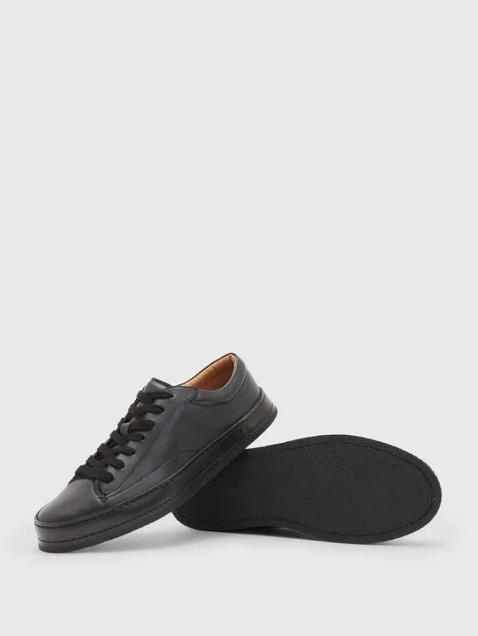 WOOSTER SNEAKER Black ShoesLeather John Varvatos Leather Sneakers