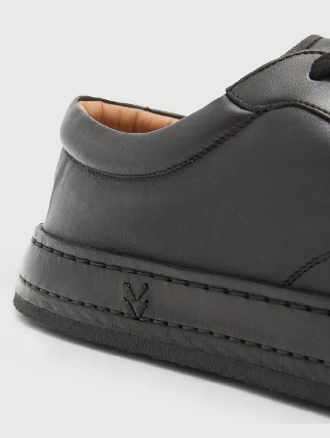 WOOSTER SNEAKER Black ShoesLeather John Varvatos Leather Sneakers