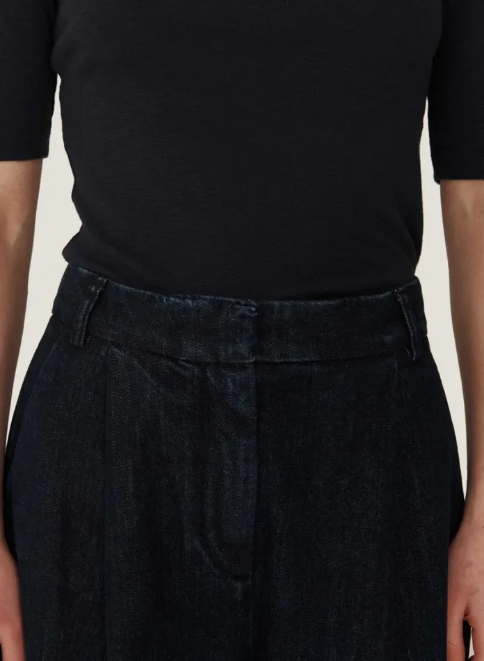 YMC Earth Market Washed Denim Trouser Indigo Womens Earth