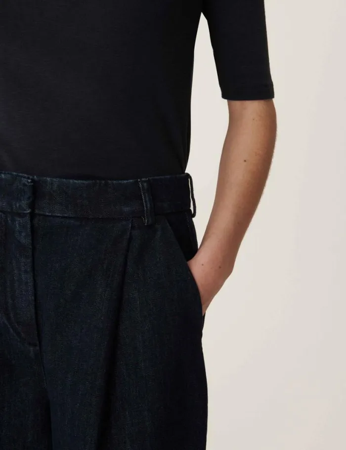 YMC Earth Market Washed Denim Trouser Indigo Womens Earth
