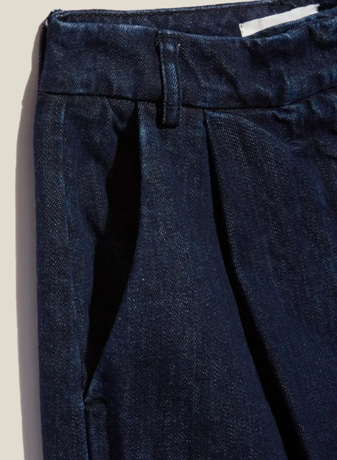 YMC Earth Market Washed Denim Trouser Indigo Womens Earth