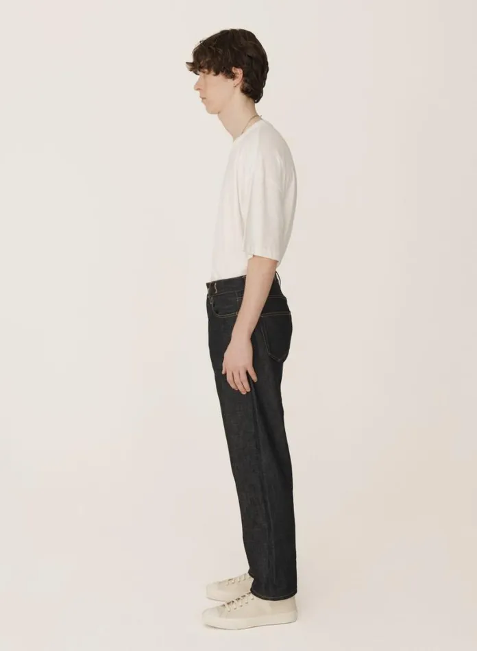 YMC Earth Tearaway Selvedge Denim Jeans Dark Indigo Mens Earth