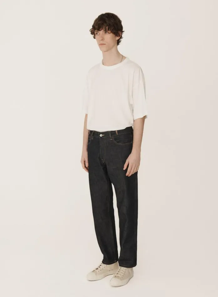 YMC Earth Tearaway Selvedge Denim Jeans Dark Indigo Mens Earth