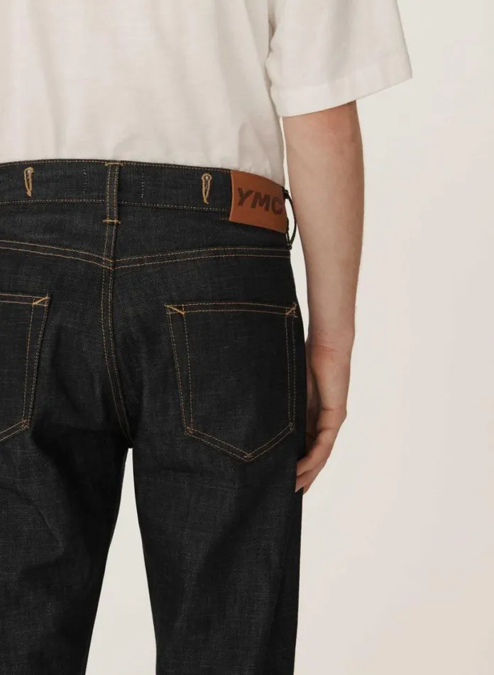 YMC Earth Tearaway Selvedge Denim Jeans Dark Indigo Mens Earth