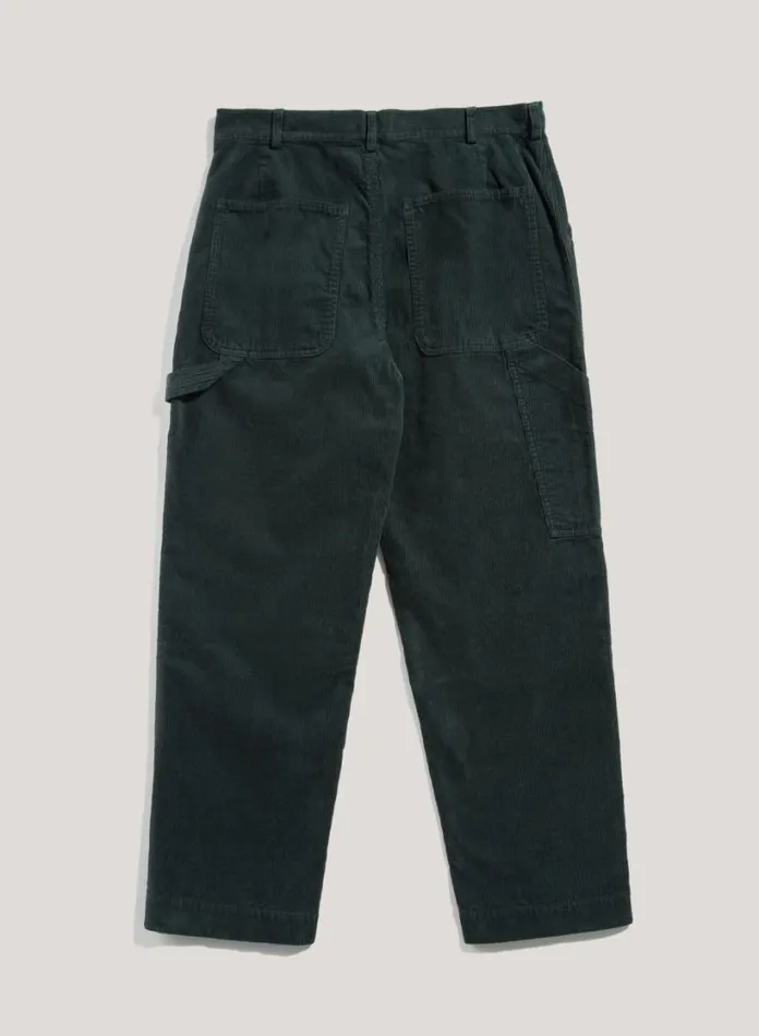 YMC Painter Corduroy Trouser Green Mens Trousers