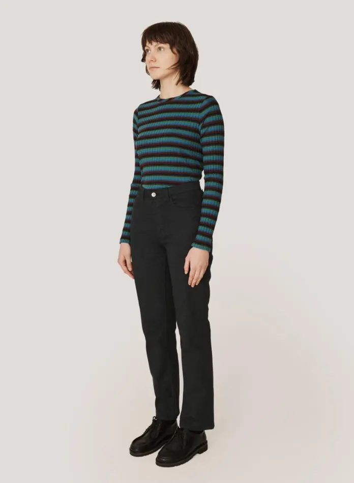 YMC Patti Cotton Twill Jeans Black Womens Trousers