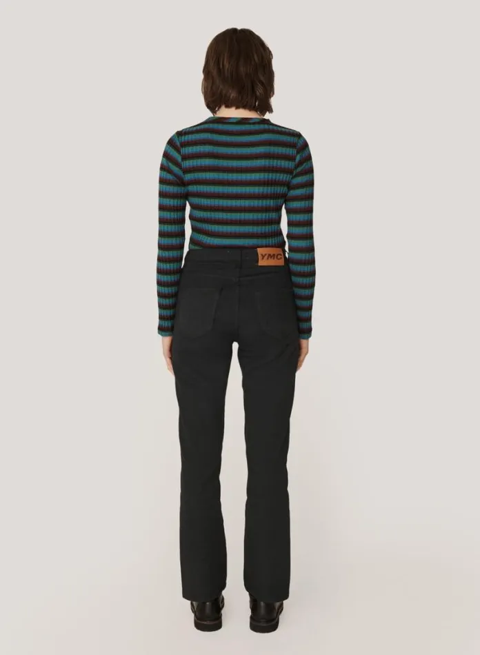 YMC Patti Cotton Twill Jeans Black Womens Trousers