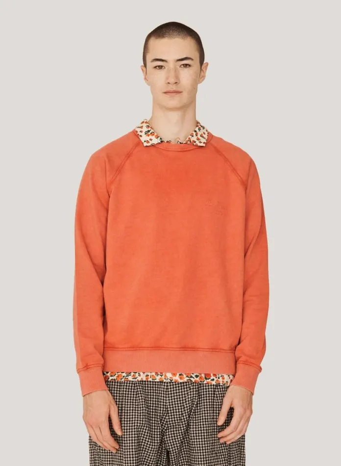 YMC Schrank Sweatshirt Orange Mens Sweatshirts
