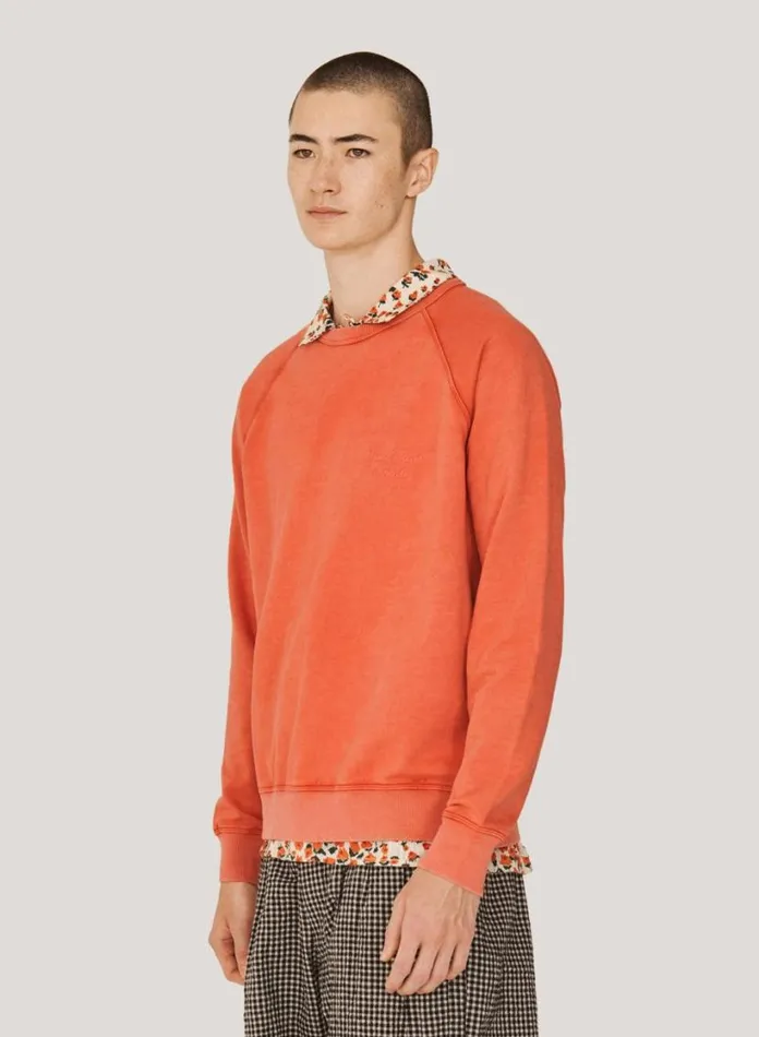 YMC Schrank Sweatshirt Orange Mens Sweatshirts