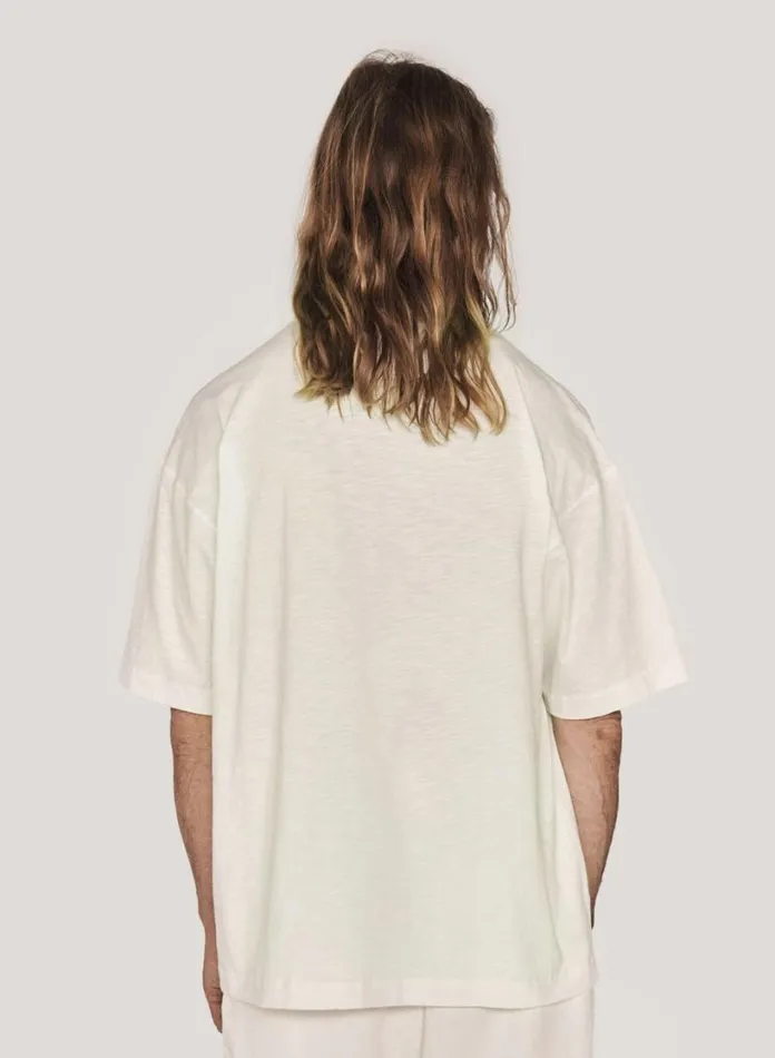 YMC Smile T Shirt White Mens TShirts