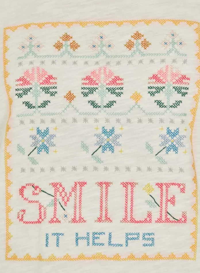 YMC Smile T Shirt White Womens TShirts