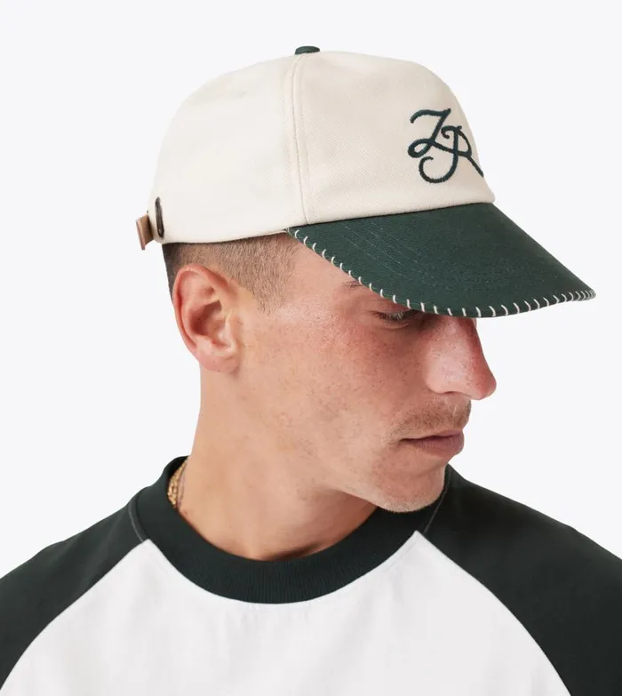 Zanerobe Accessories Men Stitched Emblem Cap Vintage WhiteForest Zanerobe Accessories Men Stitched Emblem Cap Vintage WhiteForest