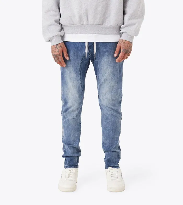 Zanerobe Pants Men Sureshot Denim Chino Dk Blue