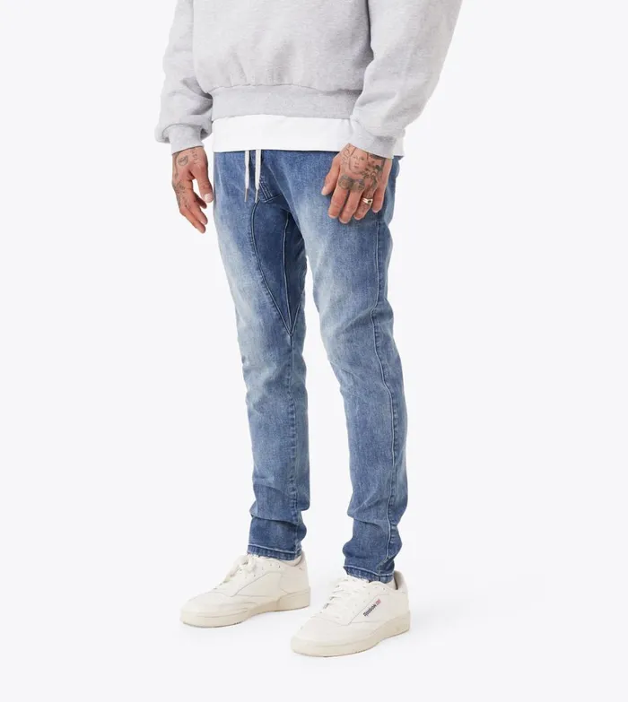 Zanerobe Pants Men Sureshot Denim Chino Dk Blue