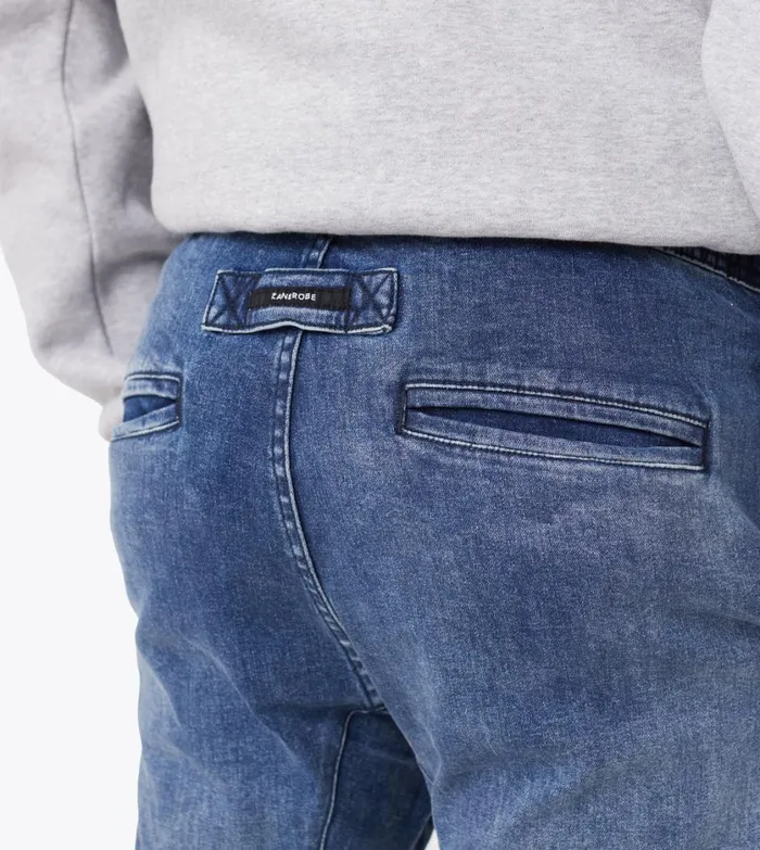 Zanerobe Pants Men Sureshot Denim Chino Dk Blue