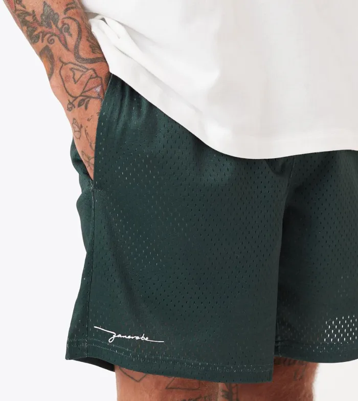 Zanerobe Shorts Men Training Mesh Short Forest