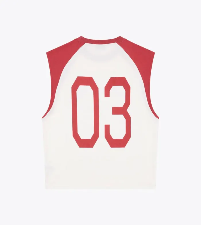 Zanerobe Tees and Tanks Men Ath Raglan Muscle Vintage WhiteCherry