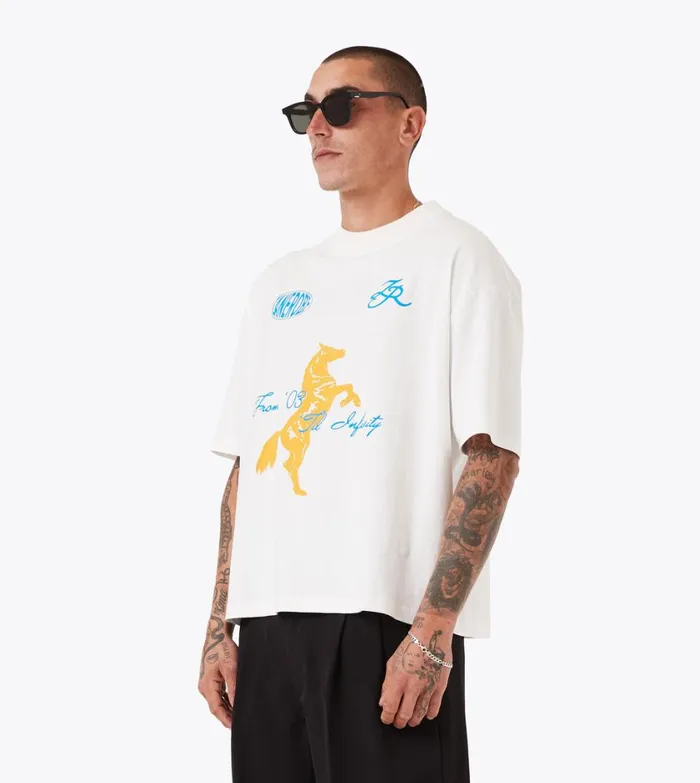 Zanerobe Tees and Tanks Men Crop Hockey Lounge Tee Vintage White