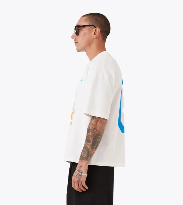 Zanerobe Tees and Tanks Men Crop Hockey Lounge Tee Vintage White