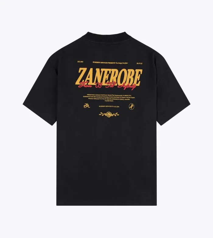Zanerobe Tees and Tanks Men Portfolio Lounge Tee Black