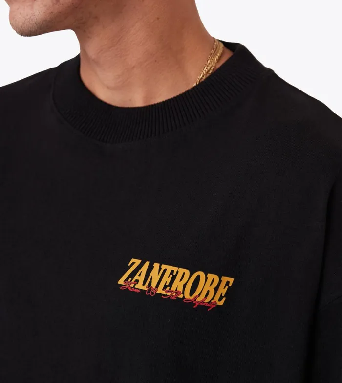 Zanerobe Tees and Tanks Men Portfolio Lounge Tee Black